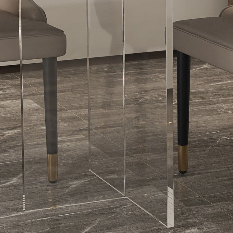 Modern 1/4/5/7 Pieces Dining Set Acrylic Dining Furniture Set /Separate Items Clearhalo 'Dining Room Sets' 'Dining Tables & Seating' 'dining_room_set' 'furn' 'furn_dining_room_set' 'Furniture' 'furniture_dining_room_set' 'Kitchen & Dining Furniture' 'kitchen&dining_furn' 'kitchen' 4332509