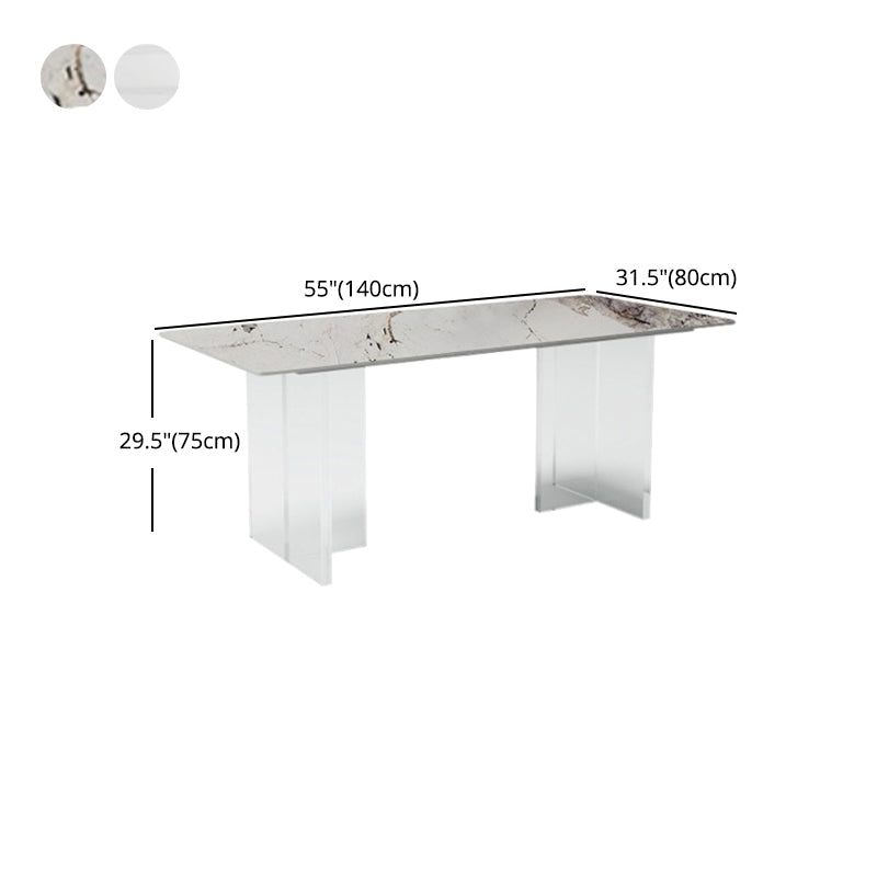 Modern 1/4/5/7 Pieces Dining Set Acrylic Dining Furniture Set /Separate Items Clearhalo 'Dining Room Sets' 'Dining Tables & Seating' 'dining_room_set' 'furn' 'furn_dining_room_set' 'Furniture' 'furniture_dining_room_set' 'Kitchen & Dining Furniture' 'kitchen&dining_furn' 'kitchen' 4332517