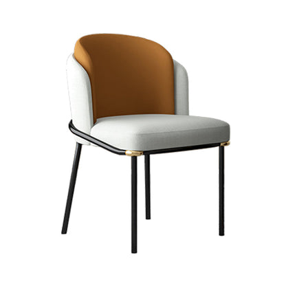 Modern 1/2/5 Pieces Metal Dining Set Dining Furniture Set /Separate Items 1 Orange Chair Clearhalo 'Dining Room Sets' 'Dining Tables & Seating' 'dining_room_set' 'furn' 'furn_dining_room_set' 'Furniture' 'furniture_dining_room_set' 'Kitchen & Dining Furniture' 'kitchen&dining_furn' 'kitchen' 4332538