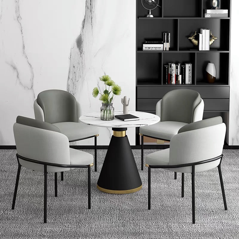 Modern 1/2/5 Pieces Metal Dining Set Dining Furniture Set /Separate Items Clearhalo 'Dining Room Sets' 'Dining Tables & Seating' 'dining_room_set' 'furn' 'furn_dining_room_set' 'Furniture' 'furniture_dining_room_set' 'Kitchen & Dining Furniture' 'kitchen&dining_furn' 'kitchen' 4332541
