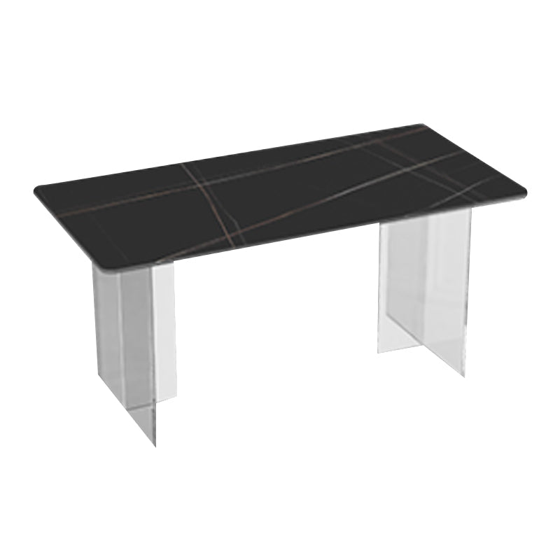 Modern 1/2/3/5 Pieces Dining Set Sintered Stone Dining Furniture Set /Separate Items Black 79"L x 35"W Clearhalo 'Dining Room Sets' 'Dining Tables & Seating' 'dining_room_set' 'furn' 'furn_dining_room_set' 'Furniture' 'furniture_dining_room_set' 'Kitchen & Dining Furniture' 'kitchen&dining_furn' 'kitchen' 4332557