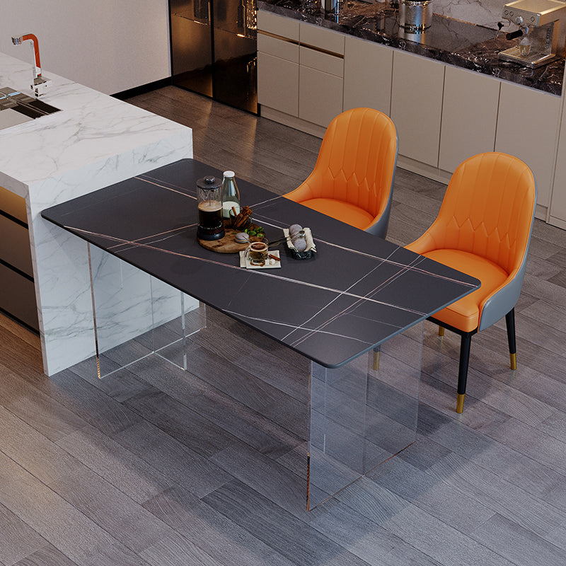 Modern 1/2/3/5 Pieces Dining Set Sintered Stone Dining Furniture Set /Separate Items 3 Pieces: Table, 2 Chairs Clearhalo 'Dining Room Sets' 'Dining Tables & Seating' 'dining_room_set' 'furn' 'furn_dining_room_set' 'Furniture' 'furniture_dining_room_set' 'Kitchen & Dining Furniture' 'kitchen&dining_furn' 'kitchen' 4332561