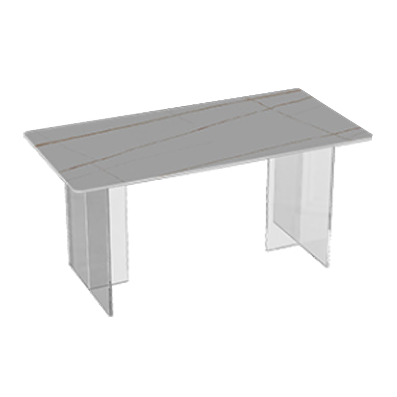 Modern 1/2/3/5 Pieces Dining Set Sintered Stone Dining Furniture Set /Separate Items Matte White 79"L x 35"W Clearhalo 'Dining Room Sets' 'Dining Tables & Seating' 'dining_room_set' 'furn' 'furn_dining_room_set' 'Furniture' 'furniture_dining_room_set' 'Kitchen & Dining Furniture' 'kitchen&dining_furn' 'kitchen' 4332562