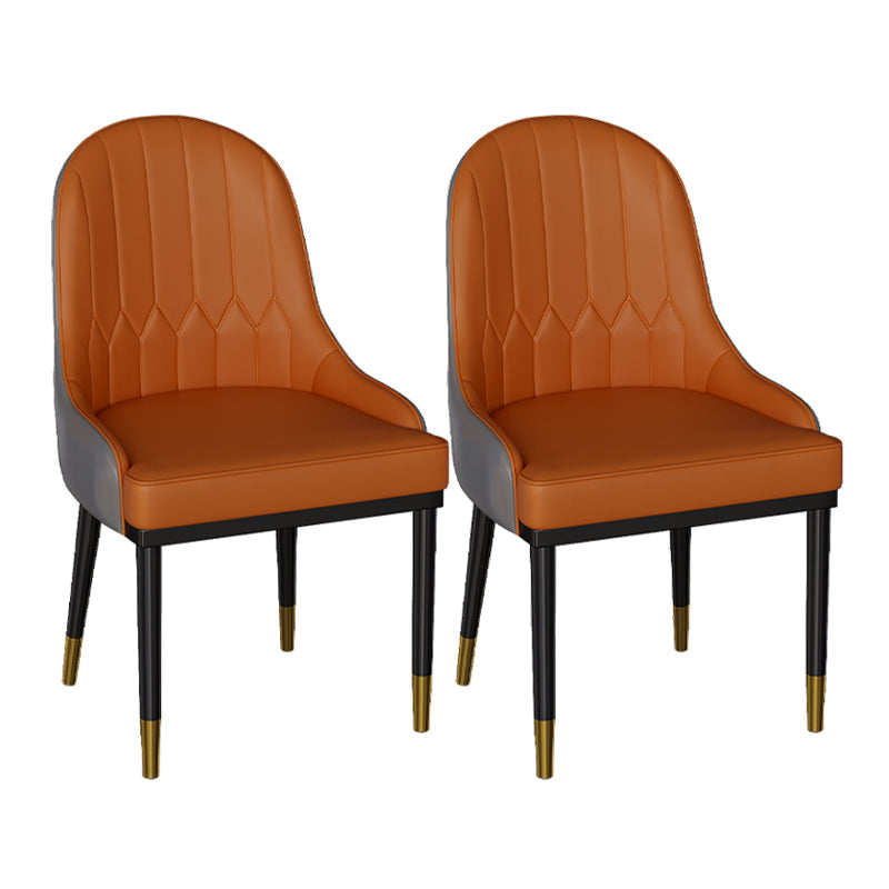 Modern 1/2/3/5 Pieces Dining Set Sintered Stone Dining Furniture Set /Separate Items 2 Orange Chairs Clearhalo 'Dining Room Sets' 'Dining Tables & Seating' 'dining_room_set' 'furn' 'furn_dining_room_set' 'Furniture' 'furniture_dining_room_set' 'Kitchen & Dining Furniture' 'kitchen&dining_furn' 'kitchen' 4332563