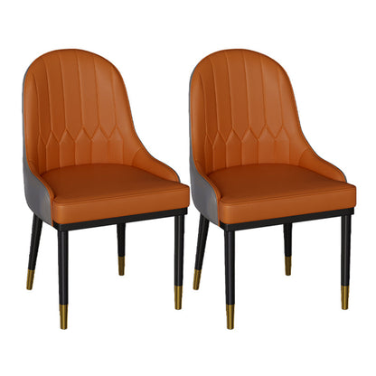 Modern 1/2/3/5 Pieces Dining Set Sintered Stone Dining Furniture Set /Separate Items 2 Orange Chairs Clearhalo 'Dining Room Sets' 'Dining Tables & Seating' 'dining_room_set' 'furn' 'furn_dining_room_set' 'Furniture' 'furniture_dining_room_set' 'Kitchen & Dining Furniture' 'kitchen&dining_furn' 'kitchen' 4332563