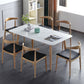 Modern Wood Dining Room Set 1/2/5/6/7 Pieces Dining Furniture Set /Separate Items 7 Pieces: Table, 6 Chairs Clearhalo 'Dining Room Sets' 'Dining Tables & Seating' 'dining_room_set' 'furn' 'furn_dining_room_set' 'Furniture' 'furniture_dining_room_set' 'Kitchen & Dining Furniture' 'kitchen&dining_furn' 'kitchen' 4332602