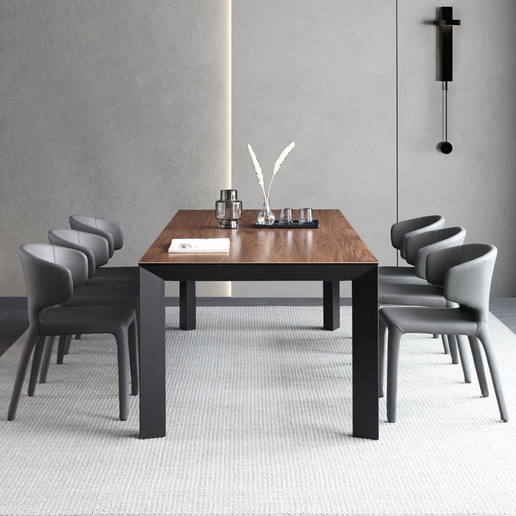 Modern Sintered Stone Dining Room Set 1/4/6/7 Pieces Dining Furniture Set /Separate Items Clearhalo 'Dining Room Sets' 'Dining Tables & Seating' 'dining_room_set' 'furn' 'furn_dining_room_set' 'Furniture' 'furniture_dining_room_set' 'Kitchen & Dining Furniture' 'kitchen&dining_furn' 'kitchen' 4332661