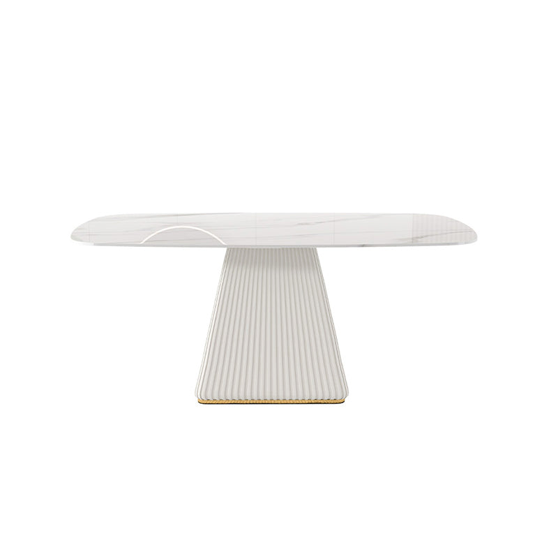 Nordic 1/2/5/7 Pieces White Dining Set Sintered Stone Dining Furniture Set /Separate Items Clearhalo 'Dining Room Sets' 'Dining Tables & Seating' 'dining_room_set' 'furn' 'furn_dining_room_set' 'Furniture' 'furniture_dining_room_set' 'Kitchen & Dining Furniture' 'kitchen&dining_furn' 'kitchen' 4332679