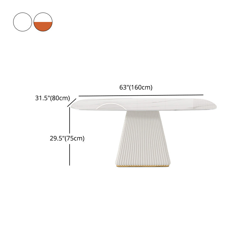 Nordic 1/2/5/7 Pieces White Dining Set Sintered Stone Dining Furniture Set /Separate Items Clearhalo 'Dining Room Sets' 'Dining Tables & Seating' 'dining_room_set' 'furn' 'furn_dining_room_set' 'Furniture' 'furniture_dining_room_set' 'Kitchen & Dining Furniture' 'kitchen&dining_furn' 'kitchen' 4332690