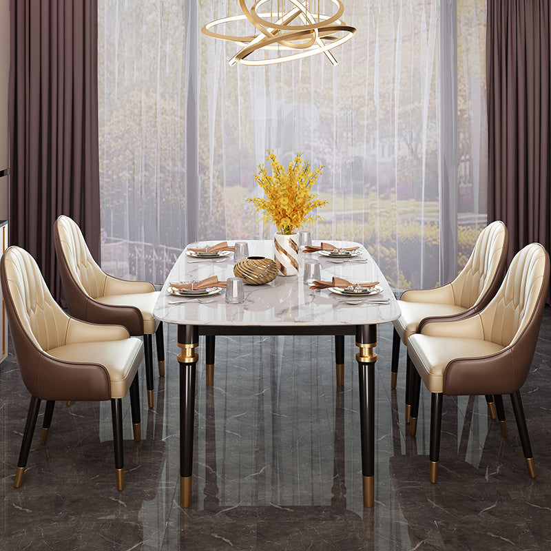 Marble 1/2/5/7 Pieces Dining Set Modern Dining Furniture Set /Separate Items Clearhalo 'Dining Room Sets' 'Dining Tables & Seating' 'dining_room_set' 'furn' 'furn_dining_room_set' 'Furniture' 'furniture_dining_room_set' 'Kitchen & Dining Furniture' 'kitchen&dining_furn' 'kitchen' 4332733