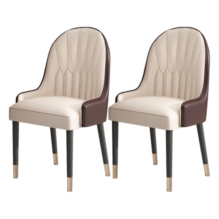 Marble 1/2/5/7 Pieces Dining Set Modern Dining Furniture Set /Separate Items 2 Beige Chairs Clearhalo 'Dining Room Sets' 'Dining Tables & Seating' 'dining_room_set' 'furn' 'furn_dining_room_set' 'Furniture' 'furniture_dining_room_set' 'Kitchen & Dining Furniture' 'kitchen&dining_furn' 'kitchen' 4332735