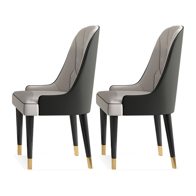 Modern 1/2/5/7 Pieces Dining Set Marble Dining Table with Leather Chairs 2 White Chairs Clearhalo 'Dining Room Sets' 'Dining Tables & Seating' 'dining_room_set' 'furn' 'furn_dining_room_set' 'Furniture' 'furniture_dining_room_set' 'Kitchen & Dining Furniture' 'kitchen&dining_furn' 'kitchen' 4332751