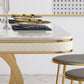 Modern 1/2/5/7 Pieces Dining Set Marble Dining Table with Leather Chairs Clearhalo 'Dining Room Sets' 'Dining Tables & Seating' 'dining_room_set' 'furn' 'furn_dining_room_set' 'Furniture' 'furniture_dining_room_set' 'Kitchen & Dining Furniture' 'kitchen&dining_furn' 'kitchen' 4332757