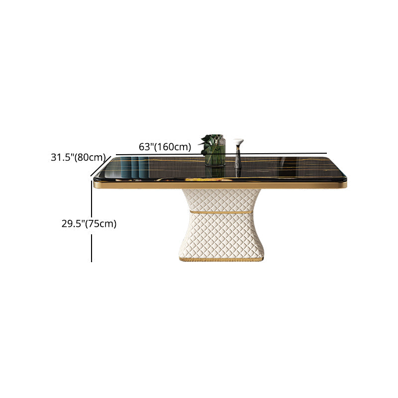 Rectangle 1/2/5/7 Pieces Dining Set Marble Dining Furniture Set /Separate Items Clearhalo 'Dining Room Sets' 'Dining Tables & Seating' 'dining_room_set' 'furn' 'furn_dining_room_set' 'Furniture' 'furniture_dining_room_set' 'Kitchen & Dining Furniture' 'kitchen&dining_furn' 'kitchen' 4332801
