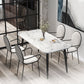 Modern 1/2/3/4/5/6/7 Pieces Dining Set Marble Dining Furniture Set /Separate Items 5 Pieces: Table, 4 Chairs Clearhalo 'Dining Room Sets' 'Dining Tables & Seating' 'dining_room_set' 'furn' 'furn_dining_room_set' 'Furniture' 'furniture_dining_room_set' 'Kitchen & Dining Furniture' 'kitchen&dining_furn' 'kitchen' 4332823