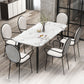 Modern 1/2/3/4/5/6/7 Pieces Dining Set Marble Dining Furniture Set /Separate Items 7 Pieces: Table, 6 Chairs Clearhalo 'Dining Room Sets' 'Dining Tables & Seating' 'dining_room_set' 'furn' 'furn_dining_room_set' 'Furniture' 'furniture_dining_room_set' 'Kitchen & Dining Furniture' 'kitchen&dining_furn' 'kitchen' 4332824
