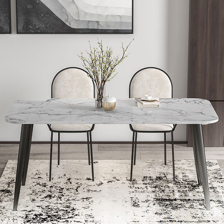 Modern 1/2/3/4/5/6/7 Pieces Dining Set Marble Dining Furniture Set /Separate Items 3 Pieces: Table, 2 Chairs Clearhalo 'Dining Room Sets' 'Dining Tables & Seating' 'dining_room_set' 'furn' 'furn_dining_room_set' 'Furniture' 'furniture_dining_room_set' 'Kitchen & Dining Furniture' 'kitchen&dining_furn' 'kitchen' 4332828
