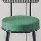 Modern Armless Backrest Counter Stool Iron Household Bar Stool with Cushion and Pedal Clearhalo 'Bar Furniture' 'Bar Stools' 'bar_stools' 'furn' 'furn_bar_stools' 'furniture_bar_stools' 'Kitchen & Dining Furniture' 'kitchen&dining_furn' 'kitchen' 'kitchen_furn' Furniture' 4335232