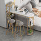Glam Style Bar Table Marble Pub Table with Wine Cabinet for Dining Room 63"L x 15.7"W x 41.3"H Without Chairs Clearhalo 'Bar Furniture' 'Bar Tables' 'bar_tables' 'furn' 'furn_bar_tables' 'Furniture' 'furniture_bar_tables' 'Kitchen & Dining Furniture' 'kitchen&dining_furn' 'kitchen' 4335316
