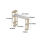 Glam Style Bar Table Marble Pub Table with Wine Cabinet for Dining Room Clearhalo 'Bar Furniture' 'Bar Tables' 'bar_tables' 'furn' 'furn_bar_tables' 'Furniture' 'furniture_bar_tables' 'Kitchen & Dining Furniture' 'kitchen&dining_furn' 'kitchen' 4335323