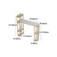 Glam Style Bar Table Marble Pub Table with Wine Cabinet for Dining Room Clearhalo 'Bar Furniture' 'Bar Tables' 'bar_tables' 'furn' 'furn_bar_tables' 'Furniture' 'furniture_bar_tables' 'Kitchen & Dining Furniture' 'kitchen&dining_furn' 'kitchen' 4335327