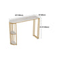 Restaurant Glam Style Marble Bar Table 42-inch Height Gold Base Bar Table Clearhalo 'Bar Furniture' 'Bar Tables' 'bar_tables' 'furn' 'furn_bar_tables' 'Furniture' 'furniture_bar_tables' 'Kitchen & Dining Furniture' 'kitchen&dining_furn' 'kitchen' 4335344