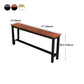 Indoor Wood Trestle Hall/Pub Table Rectangle Footrest Counter Height Dining Table Clearhalo 'Bar Furniture' 'Bar Tables' 'bar_tables' 'furn' 'furn_bar_tables' 'Furniture' 'furniture_bar_tables' 'Kitchen & Dining Furniture' 4335515
