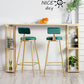 Marble Indoor Double Pedestal Cocktail Bar Table Storage Modern Pub/Bar Table 47.2"L x 15.7"W x 41.3"H Gold Without Chairs Clearhalo 'Bar Furniture' 'Bar Tables' 'bar_tables' 'furn' 'furn_bar_tables' 'Furniture' 'furniture_bar_tables' 'Kitchen & Dining Furniture' 'kitchen&dining_furn' 'kitchen' 4335547