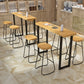 Cafe and Break-room Bistro Bar Desk Modern Rectangle Wood Counter-height Pub Table Clearhalo 'Bar Furniture' 'Bar Tables' 'bar_tables' 'furn' 'furn_bar_tables' 'Furniture' 'furniture_bar_tables' 'Kitchen & Dining Furniture' 'kitchen&dining_furn' 'kitchen' 4335601