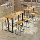 Cafe and Break-room Bistro Bar Desk Modern Rectangle Wood Counter-height Pub Table Clearhalo 'Bar Furniture' 'Bar Tables' 'bar_tables' 'furn' 'furn_bar_tables' 'Furniture' 'furniture_bar_tables' 'Kitchen & Dining Furniture' 'kitchen&dining_furn' 'kitchen' 4335604