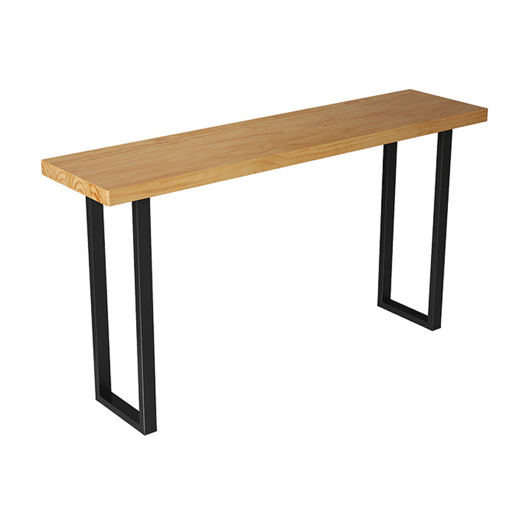 Cafe and Break-room Bistro Bar Desk Modern Rectangle Wood Counter-height Pub Table Without Chairs Clearhalo 'Bar Furniture' 'Bar Tables' 'bar_tables' 'furn' 'furn_bar_tables' 'Furniture' 'furniture_bar_tables' 'Kitchen & Dining Furniture' 'kitchen&dining_furn' 'kitchen' 4335605