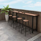Balcony Rectangle Modern Pub Bar Table Footrest Trestle Wood Bar/Dinette Table Clearhalo 'Bar Furniture' 'Bar Tables' 'bar_tables' 'furn' 'furn_bar_tables' 'Furniture' 'furniture_bar_tables' 'Kitchen & Dining Furniture' 4335638