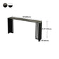 Modern Rectangle Bar Dining Table Indoor Bar Height Table with Iron Base 42-Inch Top Clearhalo 'Bar Furniture' 'Bar Tables' 'bar_tables' 'furn' 'furn_bar_tables' 'Furniture' 'furniture_bar_tables' 'Kitchen & Dining Furniture' 'kitchen&dining_furn' 'kitchen' 4335659