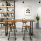 Indoor Rectangle Sled Bistro Accent Dining Table Wood Modern Cocktail Bar Table in Brown Clearhalo 'Bar Furniture' 'Bar Tables' 'bar_tables' 'furn' 'furn_bar_tables' 'Furniture' 'furniture_bar_tables' 'Kitchen & Dining Furniture' 'kitchen&dining_furn' 'kitchen' 4335667