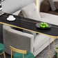 Modern Bar Dining Table Indoor Bar Height Table with Iron Base 42-Inch Top Clearhalo 'Bar Furniture' 'Bar Tables' 'bar_tables' 'furn' 'furn_bar_tables' 'Furniture' 'furniture_bar_tables' 'Kitchen & Dining Furniture' 'kitchen&dining_furn' 'kitchen' 4335686
