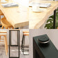 Modern Rectangle Bar Dining Table Wood Sled Bar Height Pub Table with Iron Base Clearhalo 'Bar Furniture' 'Bar Tables' 'bar_tables' 'furn' 'furn_bar_tables' 'Furniture' 'furniture_bar_tables' 'Kitchen & Dining Furniture' 4335730