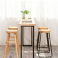 Modern Rectangle Bar Dining Table Wood Sled Bar Height Pub Table with Iron Base Clearhalo 'Bar Furniture' 'Bar Tables' 'bar_tables' 'furn' 'furn_bar_tables' 'Furniture' 'furniture_bar_tables' 'Kitchen & Dining Furniture' 4335731