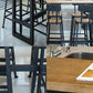 Modern Rectangle Bar Dining Table Wood Trestle Bar Height Pub Table with Iron Base Clearhalo 'Bar Furniture' 'Bar Tables' 'bar_tables' 'furn' 'furn_bar_tables' 'Furniture' 'furniture_bar_tables' 'Kitchen & Dining Furniture' 'kitchen&dining_furn' 'kitchen' 4335753