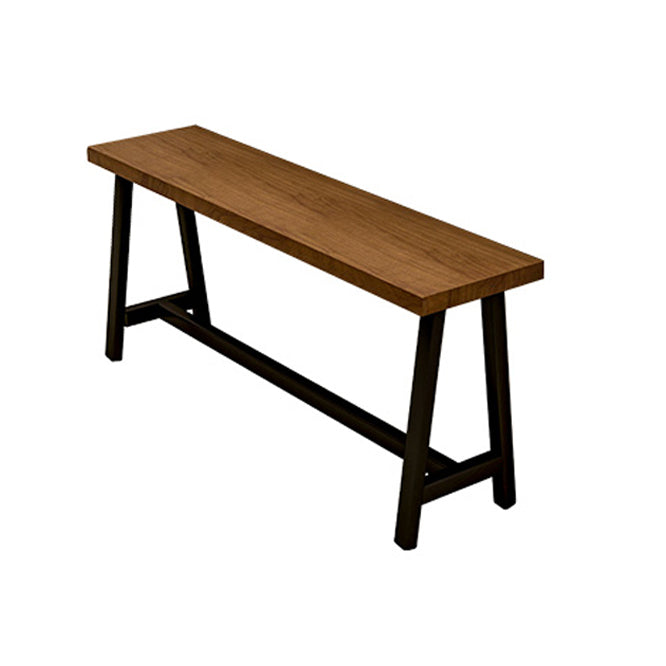 Contemporary Rectangle Bar Dining Table Wood Trestle Bar Height Table 42-Inch Top 102.4"L x 15.7"W x 41.3"H Without Chairs Clearhalo 'Bar Furniture' 'Bar Tables' 'bar_tables' 'furn' 'furn_bar_tables' 'Furniture' 'furniture_bar_tables' 'Kitchen & Dining Furniture' 'kitchen&dining_furn' 'kitchen' 4335769