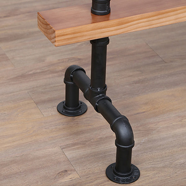 Modern Rectangle Bar Dining Table Wood Bar Height Table with Tube-Shaped Base Clearhalo 'Bar Furniture' 'Bar Tables' 'bar_tables' 'furn' 'furn_bar_tables' 'Furniture' 'furniture_bar_tables' 'Kitchen & Dining Furniture' 'kitchen&dining_furn' 'kitchen' 4335831