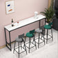 Marble Rectangle Counter Height Dining Table Indoor Footrest Pub Height Dining Table Clearhalo 'Bar Furniture' 'Bar Tables' 'bar_tables' 'furn' 'furn_bar_tables' 'Furniture' 'furniture_bar_tables' 'Kitchen & Dining Furniture' 4335848