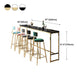 Marble Rectangle Counter Height Dining Table Indoor Footrest Pub Height Dining Table Clearhalo 'Bar Furniture' 'Bar Tables' 'bar_tables' 'furn' 'furn_bar_tables' 'Furniture' 'furniture_bar_tables' 'Kitchen & Dining Furniture' 4335864