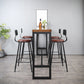 Modern Rectangle Bar Dining Table Wood Bar Height Table with Trestle Base 94.5"L x 15.7"W x 41.3"H Without Chairs Clearhalo 'Bar Furniture' 'Bar Tables' 'bar_tables' 'furn' 'furn_bar_tables' 'Furniture' 'furniture_bar_tables' 'Kitchen & Dining Furniture' 'kitchen&dining_furn' 'kitchen' 4335867