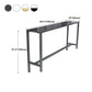 Rectangle Stone Modern Cocktail Bar Table Footrest Trestle Pub Height Dining Table Clearhalo 'Bar Furniture' 'Bar Tables' 'bar_tables' 'furn' 'furn_bar_tables' 'Furniture' 'furniture_bar_tables' 'Kitchen & Dining Furniture' 'kitchen&dining_furn' 'kitchen' 4335902