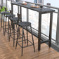 Cafe Footrest Bar Height Table Modern Wood Fixed Table Bistro Bar Table Clearhalo 'Bar Furniture' 'Bar Tables' 'bar_tables' 'furn' 'furn_bar_tables' 'Furniture' 'furniture_bar_tables' 'Kitchen & Dining Furniture' 'kitchen&dining_furn' 'kitchen' 4335934