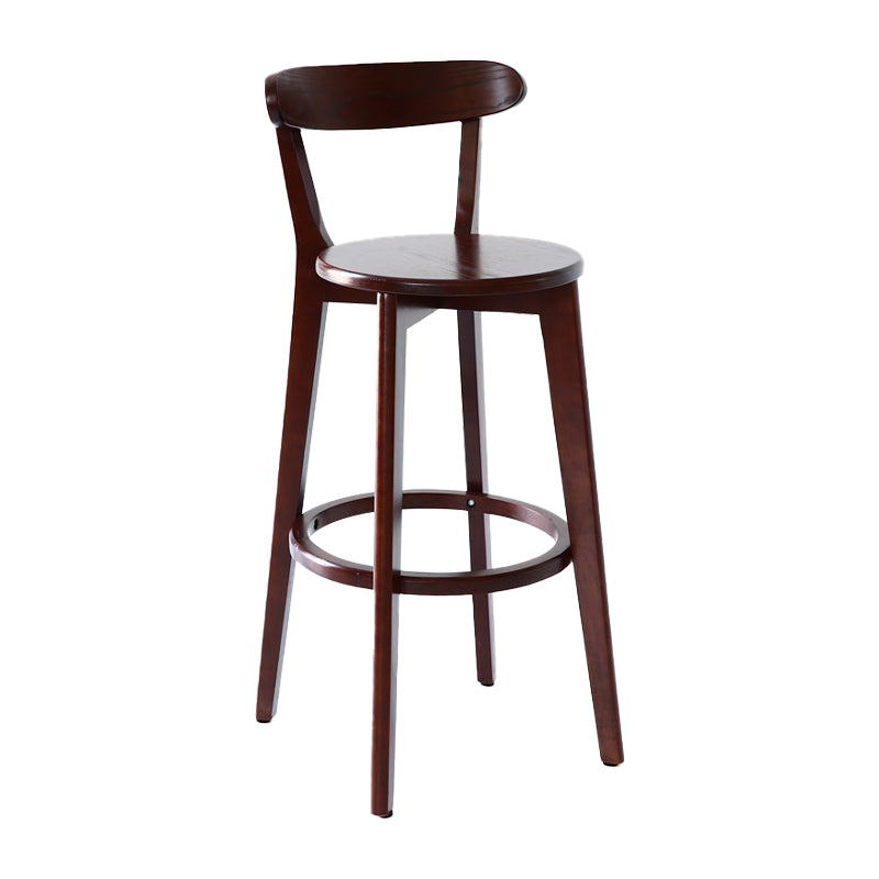 Scandinavian Style Bar-stool with Wooden leg Square Seat Counter Stool for Kitchen Bar Natural Natural 1 Piece Clearhalo 'Bar Furniture' 'Bar Stools' 'bar_stools' 'furn' 'furn_bar_stools' 'furniture_bar_stools' 'Kitchen & Dining Furniture' 'kitchen&dining_furn' 'kitchen' 'kitchen_furn' Furniture' 4339705