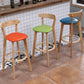 Scandinavian Style Bar-stool with Wooden leg Square Seat Counter Stool for Kitchen Bar Clearhalo 'Bar Furniture' 'Bar Stools' 'bar_stools' 'furn' 'furn_bar_stools' 'furniture_bar_stools' 'Kitchen & Dining Furniture' 'kitchen&dining_furn' 'kitchen' 'kitchen_furn' Furniture' 4339708