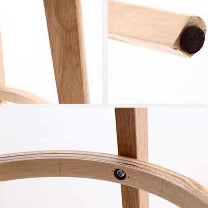 Scandinavian Style Bar-stool with Wooden leg Square Seat Counter Stool for Kitchen Bar Clearhalo 'Bar Furniture' 'Bar Stools' 'bar_stools' 'furn' 'furn_bar_stools' 'furniture_bar_stools' 'Kitchen & Dining Furniture' 'kitchen&dining_furn' 'kitchen' 'kitchen_furn' Furniture' 4339709