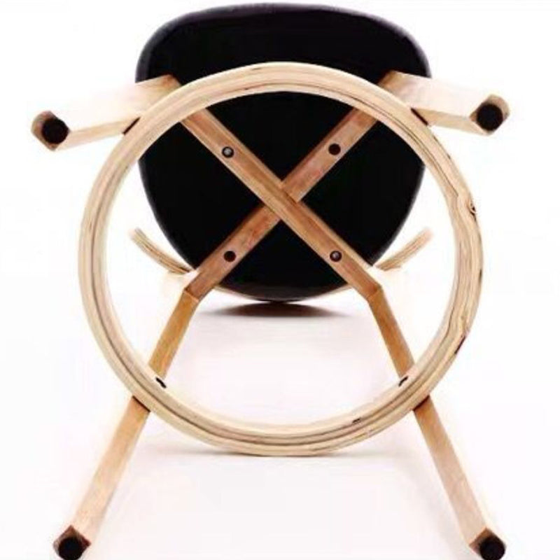 Scandinavian Style Bar-stool with Wooden leg Square Seat Counter Stool for Kitchen Bar Clearhalo 'Bar Furniture' 'Bar Stools' 'bar_stools' 'furn' 'furn_bar_stools' 'furniture_bar_stools' 'Kitchen & Dining Furniture' 'kitchen&dining_furn' 'kitchen' 'kitchen_furn' Furniture' 4339715