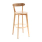 Scandinavian Style Bar-stool with Wooden leg Square Seat Counter Stool for Kitchen Bar Wood Natural 1 Piece Clearhalo 'Bar Furniture' 'Bar Stools' 'bar_stools' 'furn' 'furn_bar_stools' 'furniture_bar_stools' 'Kitchen & Dining Furniture' 'kitchen&dining_furn' 'kitchen' 'kitchen_furn' Furniture' 4339721